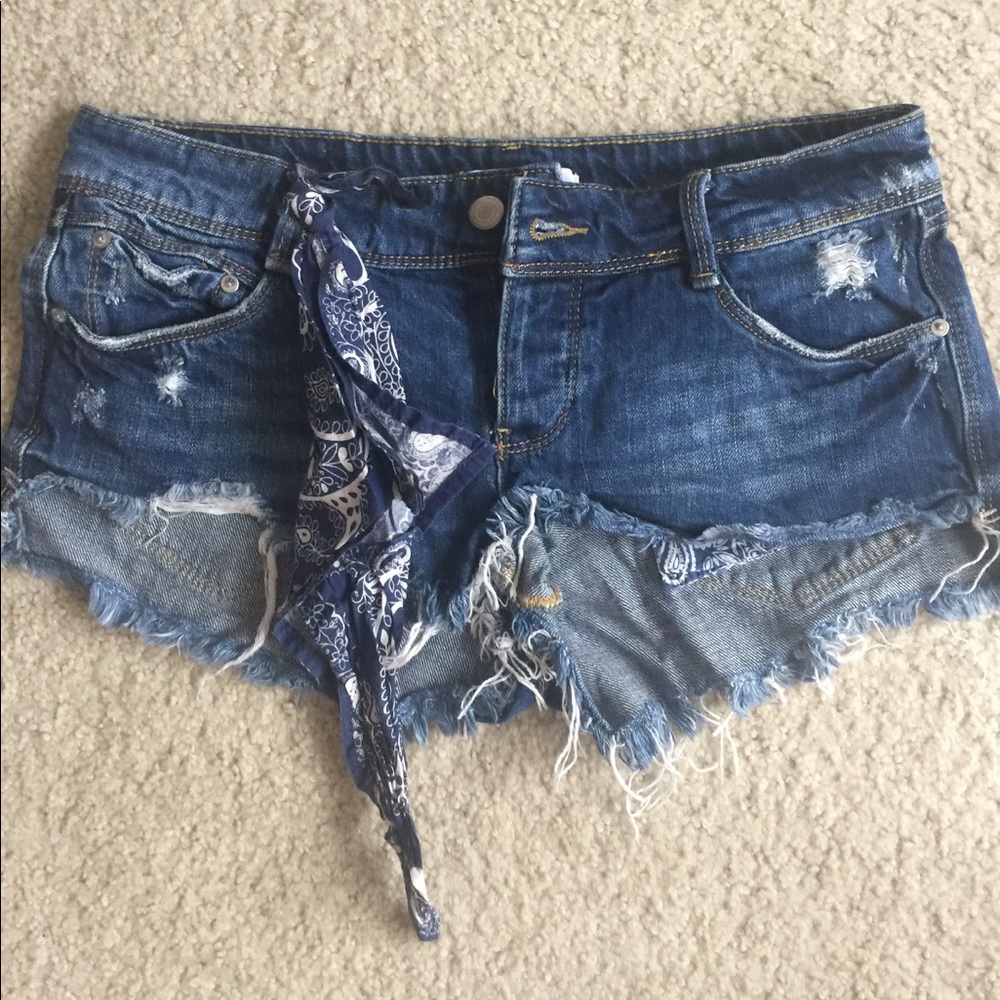 Denim shorts